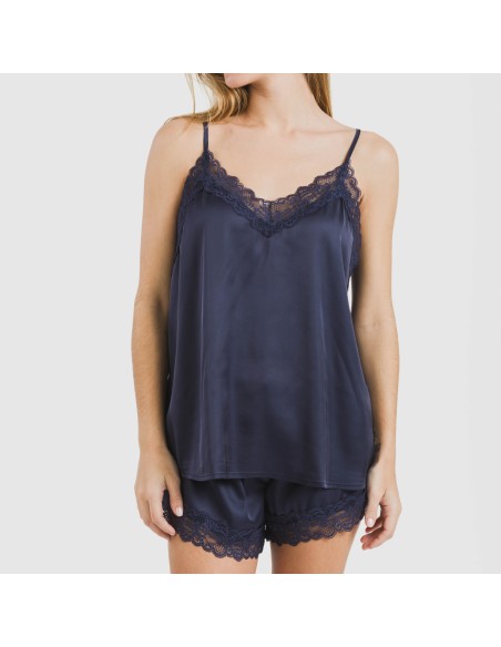 Pijama tirantes mujer satén Friday liso