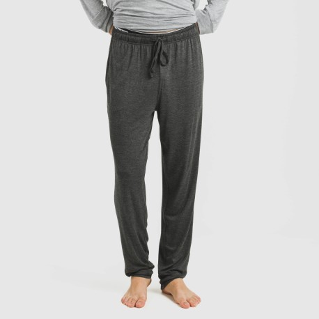 Pijama largo viscosa hombre liso