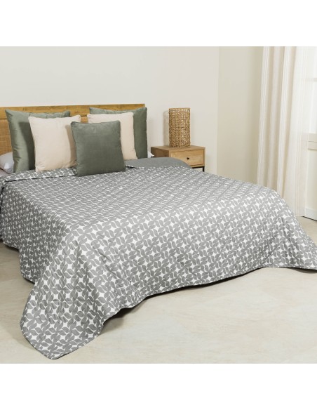Colcha bouti Keira gris