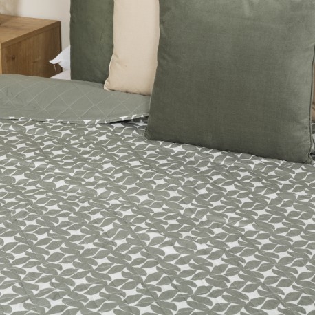 Colcha bouti Keira verde seco