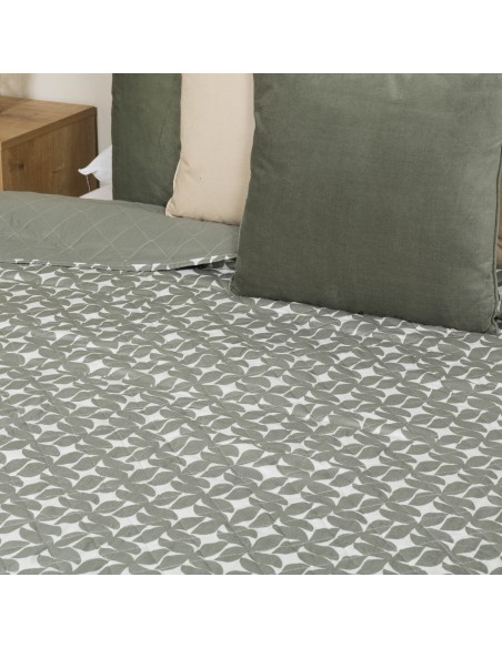 Colcha bouti Keira verde seco