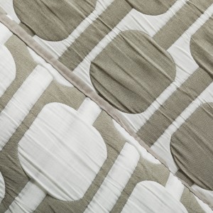 Colcha doble tela jacquard  Sunnies verde seco 2