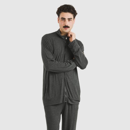 Sudadera viscosa hombre lisa