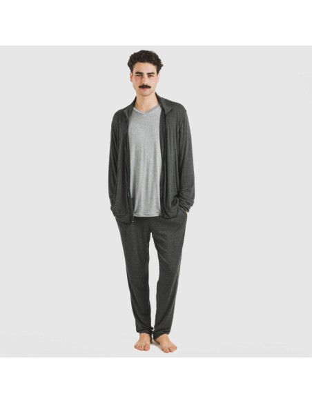 Sudadera viscosa hombre lisa