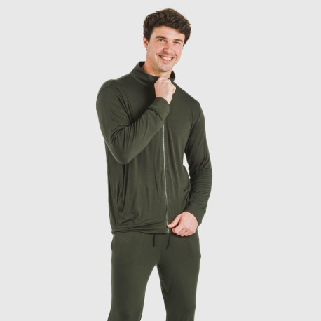 Sudadera viscosa hombre lisa