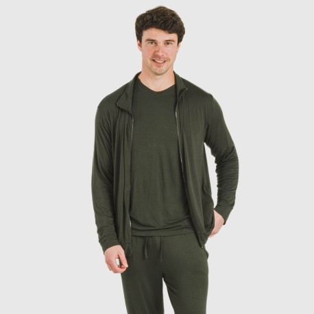 Sudadera viscosa hombre lisa