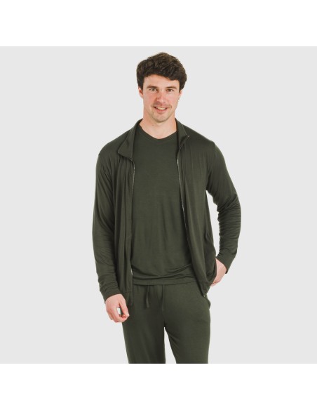 Sudadera viscosa hombre lisa