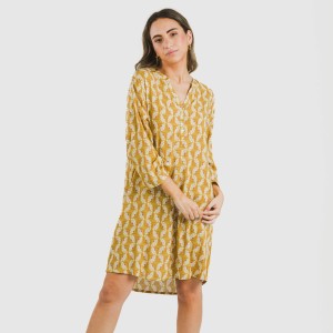 Camisola viscosa Calsita mostaza 2