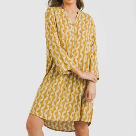 Camisola viscosa Calsita mostaza