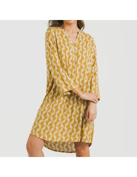 Camisola viscosa Calsita mostaza