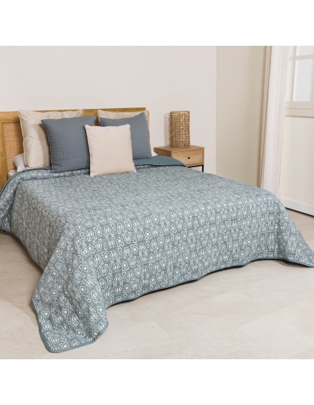 Colcha jacquard chenilla Tiberio verde francés - 120gr