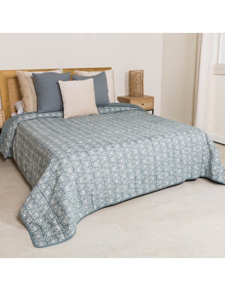 Colcha jacquard chenilla Tiberio New verde francés - 120gr