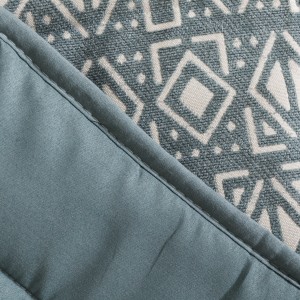 Colcha jacquard chenilla Tiberio New verde francés - 120gr 2