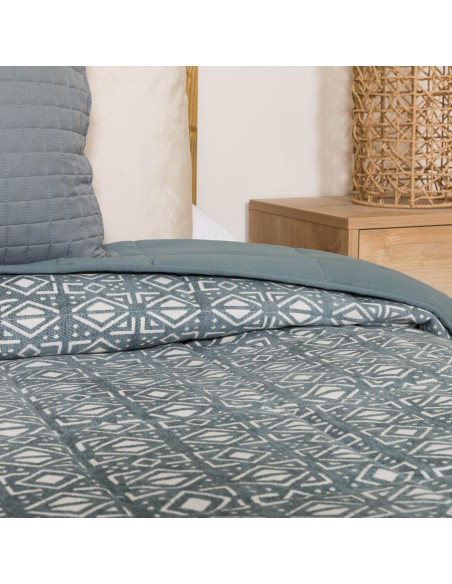 Colcha jacquard chenilla Tiberio New verde francés - 120gr