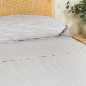 Juego de sábanas algodón Sarananda verde seco