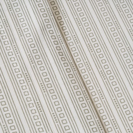 Juego de sábanas algodón Sarananda verde seco