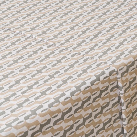 Juego de sábanas algodón Peris verde seco