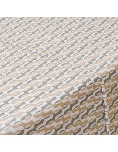 Juego de sábanas algodón Peris verde seco