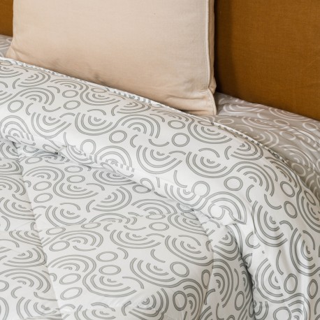 Edredón estampado Rubeus perla