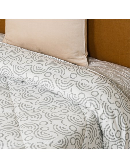 Edredón estampado Rubeus perla