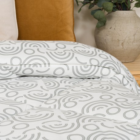 Edredón estampado Rubeus perla