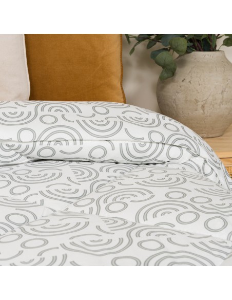 Edredón estampado Rubeus perla