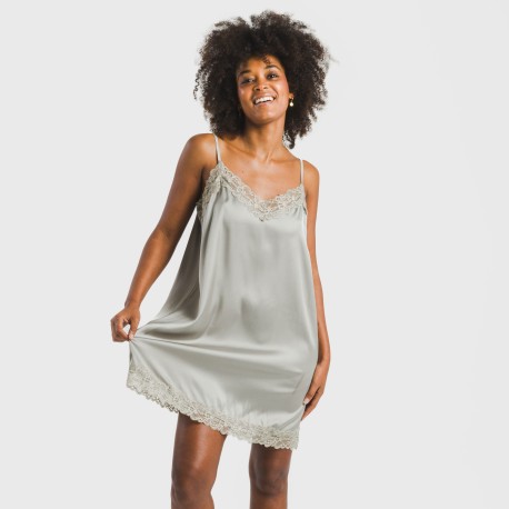 Camisón corto satén Friday liso