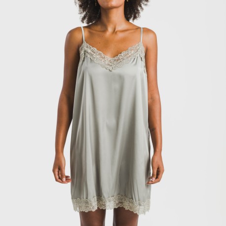 Camisón corto satén Friday liso