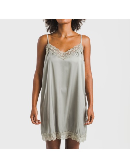 Camisón corto satén Friday liso