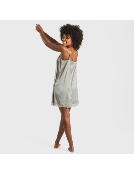 Camisón corto satén Friday liso