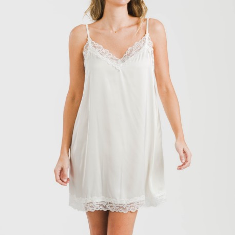 Camisón corto satén Friday liso