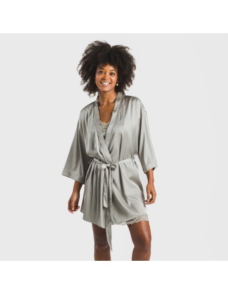 Bata corta mujer satén Friday liso