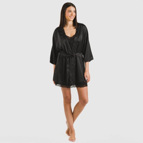 Bata corta mujer satén Friday liso