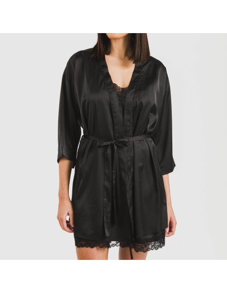 Bata corta mujer satén Friday liso