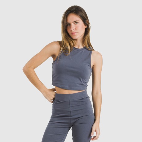 Top tirantes algodón deportivo liso
