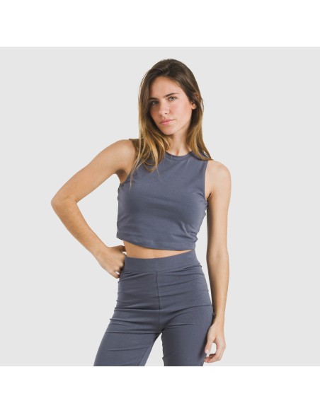 Top tirantes algodón deportivo liso