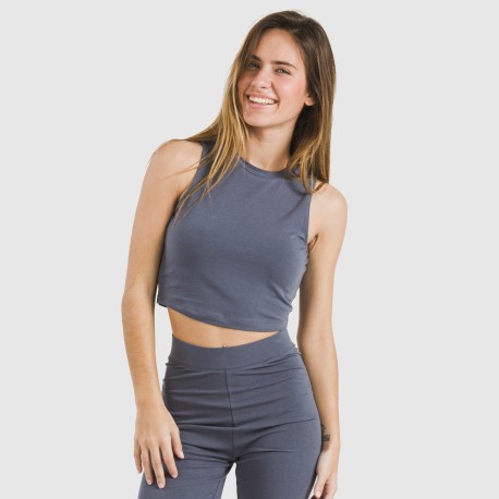 Top tirantes algodón deportivo liso