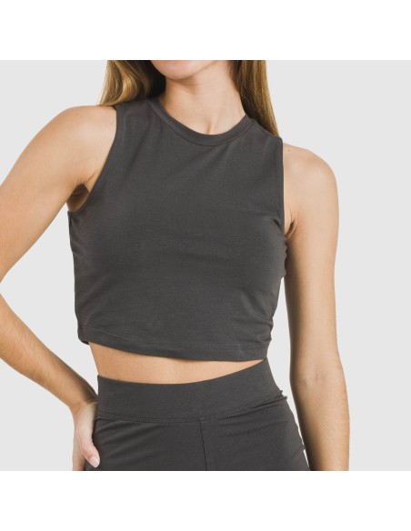 Top tirantes algodón deportivo liso