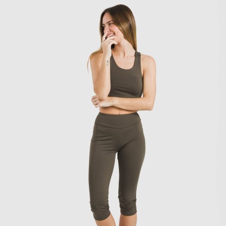 Legging midi deportivo tecnico liso