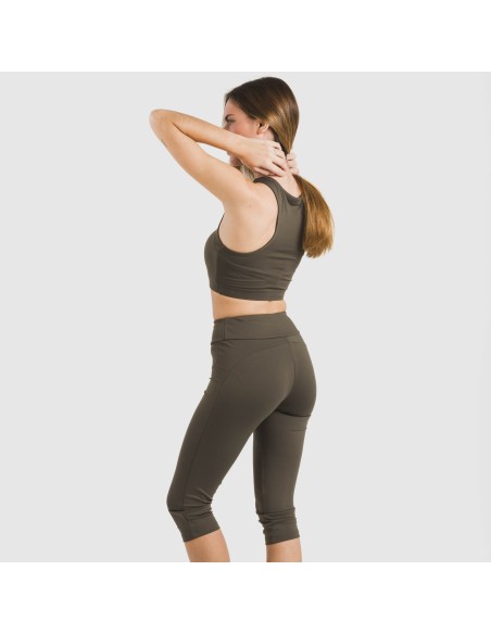 Legging midi deportivo tecnico liso