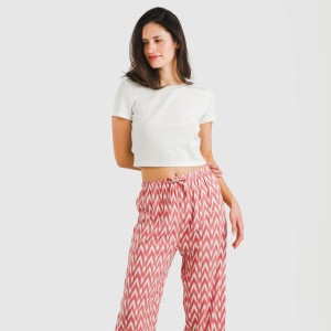 Pantalón viscosa Alfa marsala