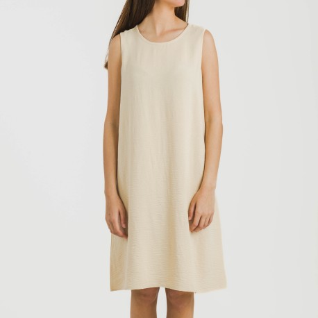 Vestido corto tirantes bambula liso