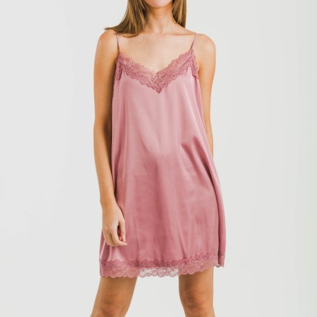 Camisón corto satén Friday liso