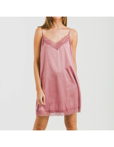 Camisón corto satén Friday liso