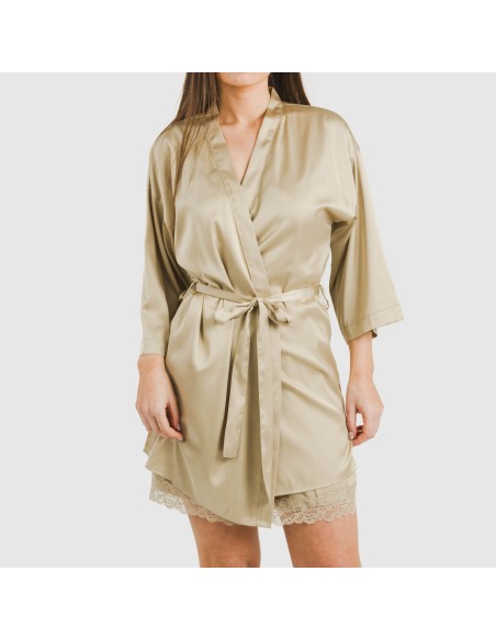 Bata corta mujer satén Friday liso