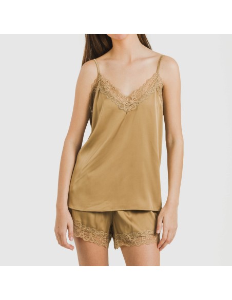 Pijama tirantes mujer satén Friday liso