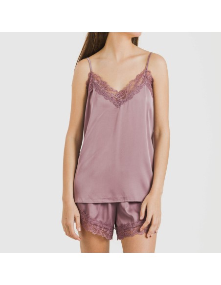 Pijama tirantes mujer satén Friday liso