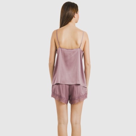 Pijama tirantes mujer satén Friday liso