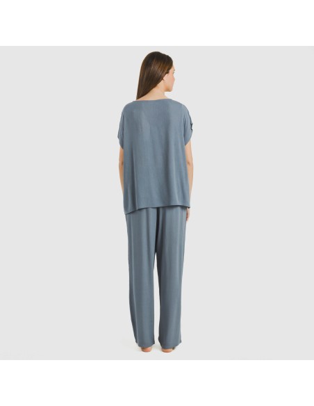 Camiseta manga fluida viscosa bambula lisa