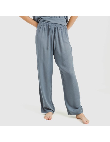 Pantalón largo viscosa bambula liso